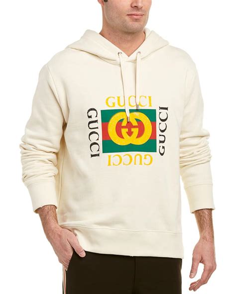 gucci 2016 logo print hoodie|white gucci logo hoodie men.